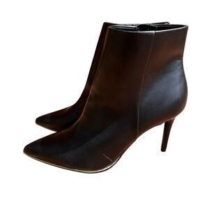 NWOT Marc Fisher Women's Side Zip Pointed Dalla Ankle Heel Boots Black Size 11